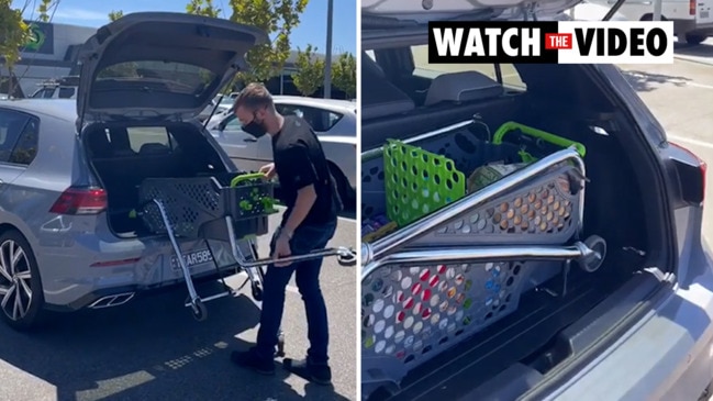 Genius supermarket trolley invention