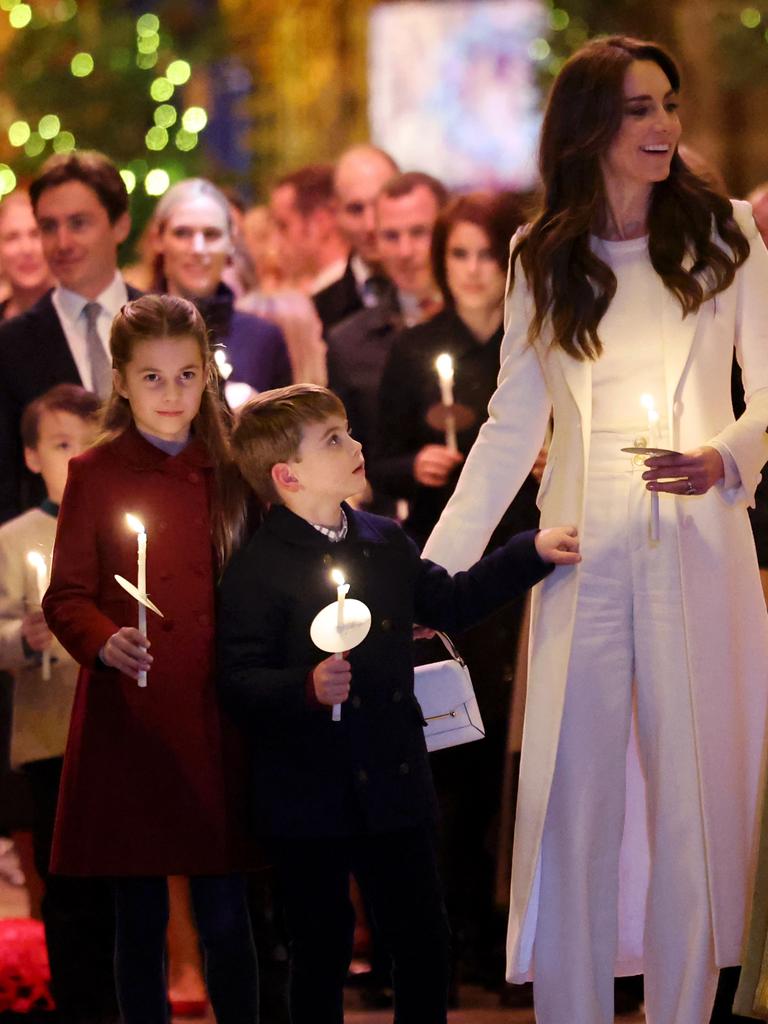 Louis appeared to be on his best behaviour. Picture: Getty Images