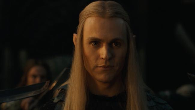 Charlie Vickers as Sauron in a Scene from The Lord of the Rings: Rings of Power Season 2.