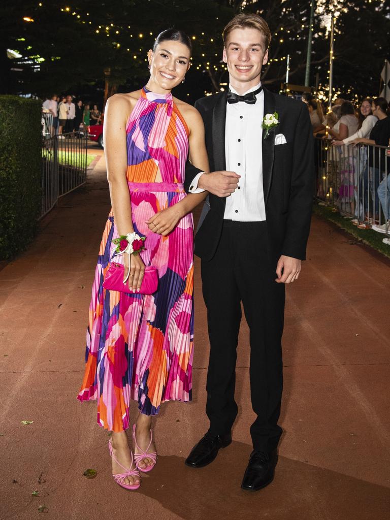 Matthew Kuhnemann and partner Charlotte Doljanin at St Mary's College formal at Picnic Point, Friday, March 24, 2023. Picture: Kevin Farmer