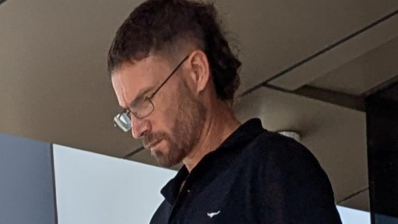 Andrew Paul Macey leaving the Toowoomba Courthouse on May 6, 2025, after pleading guilty to a spate of dishonesty offences he committed in the Gladstone region.