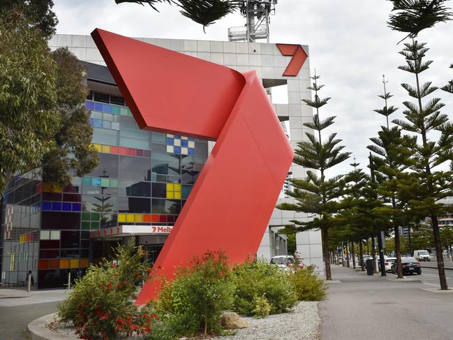 MELBOURNE, AUSTRALIA - NewsWire Photos OCTOBER 18TH, 2021: Exterior of Channel Seven, Docklands, Melbourne. Seven West Kerry Stokes-backed media firm Seven West is taking global convenience chain 7-Eleven to court to try to prevent the company from using 'SEVEN' branding. Picture : NCA NewsWire / Nicki Connolly