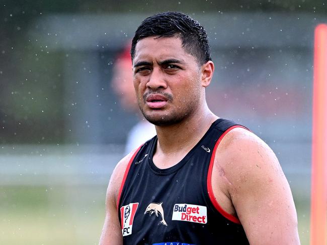 BRISBANE, AUSTRALIA - JANUARY 24: Anthony Milford is seen during a Dolphins NRL training session at Kayo Stadium on January 24, 2023 in Brisbane, Australia. (Photo by Bradley Kanaris/Getty Images)