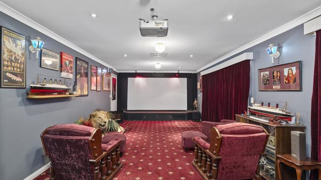 The main house also has a cinema.