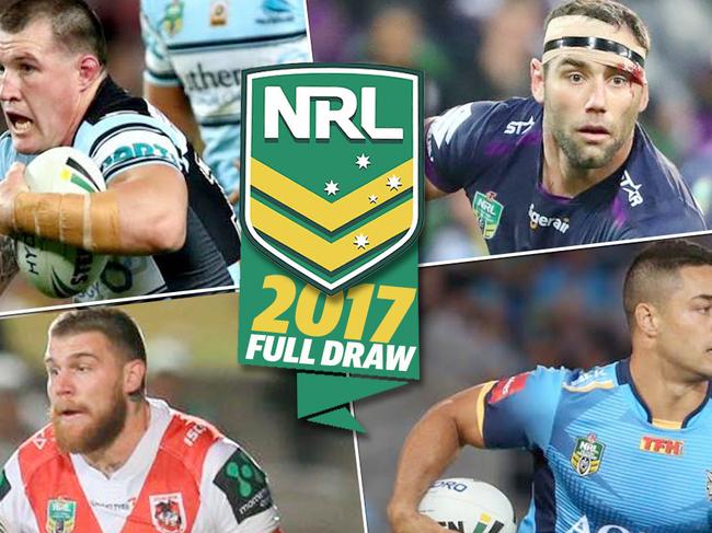 Revealed: Full NRL draw for 2017