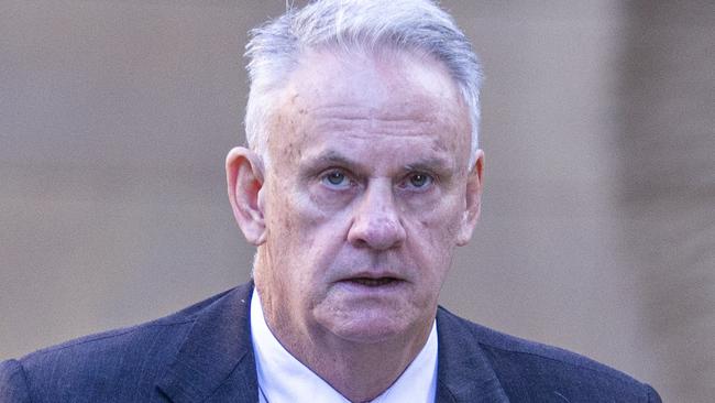 Mark Latham (C) arrives at the Federal Court in Sydney. Picture: NewsWire / Christian Gilles