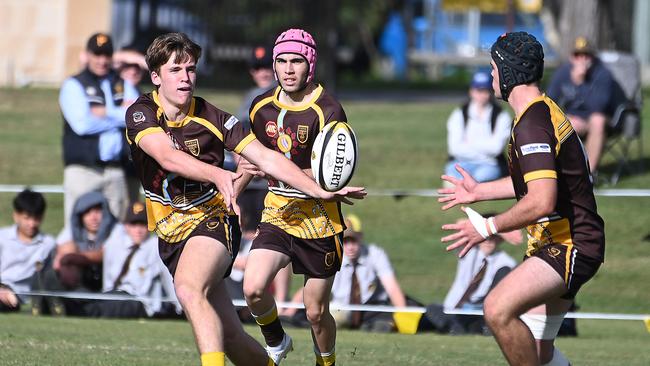 AIC First XV rugby grand final between St Laurence's College and Padua College. Saturday June 8, 2024. Picture, John Gass