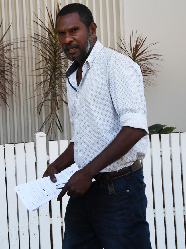 Glen Spack Petherick leaves Darwin Local Court. NT Police charged him with aggravated animal cruelty outside the six-month time limit and the charge was dismissed