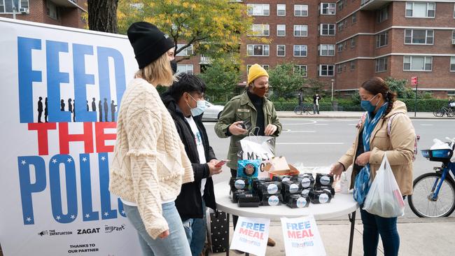 America’s version of the democracy sausage, in New York. Picture: AFP