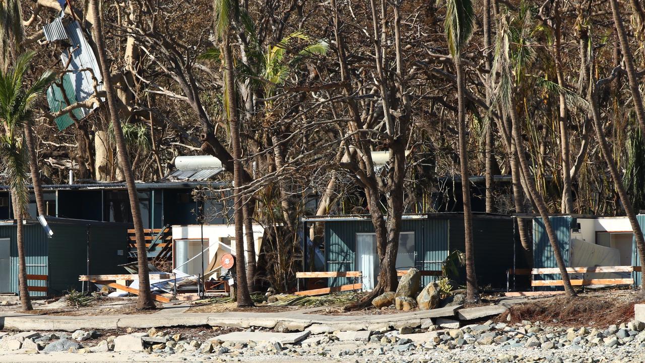 Severe damage to defunct South Molle Island resort caused by Cyclone Debbie. Photographer: Liam Kidston.