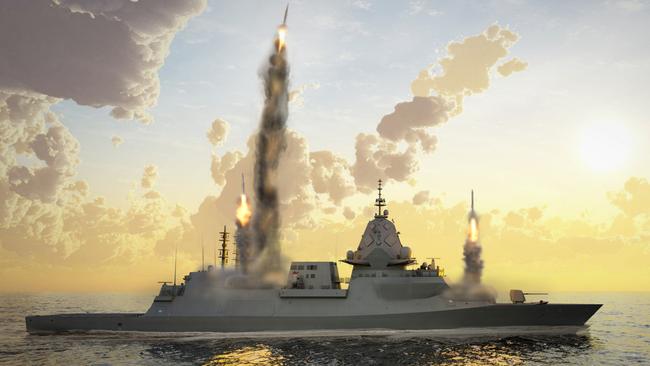 Evolved Hunter Class design for guided missile frigate. Supplied by BAE Systems Australia