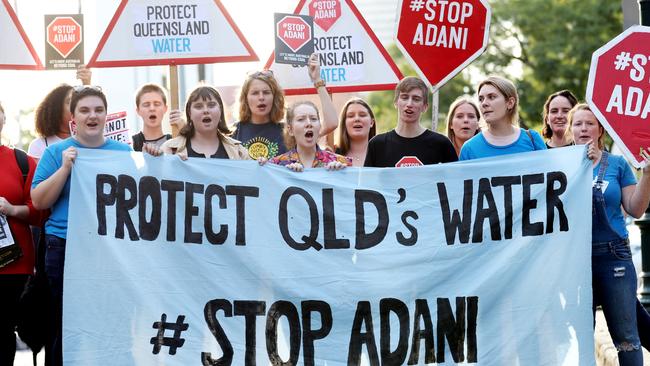 Left-wing activists protesting Adani are depriving the poor of a future. Picture: Tara Croser/News Corp Australia