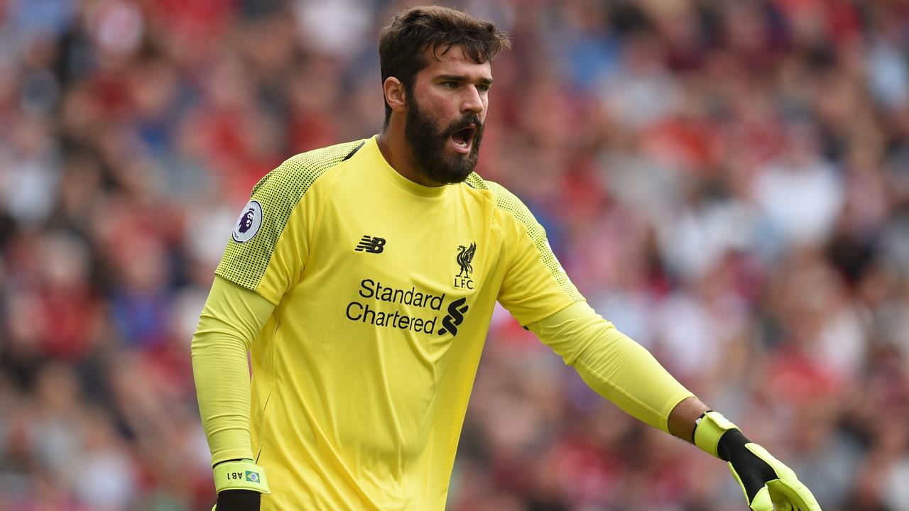 Liverpool's Brazilian goalkeeper Alisson Becker is close to a return from injury (Photo by Oli SCARFF / AFP)