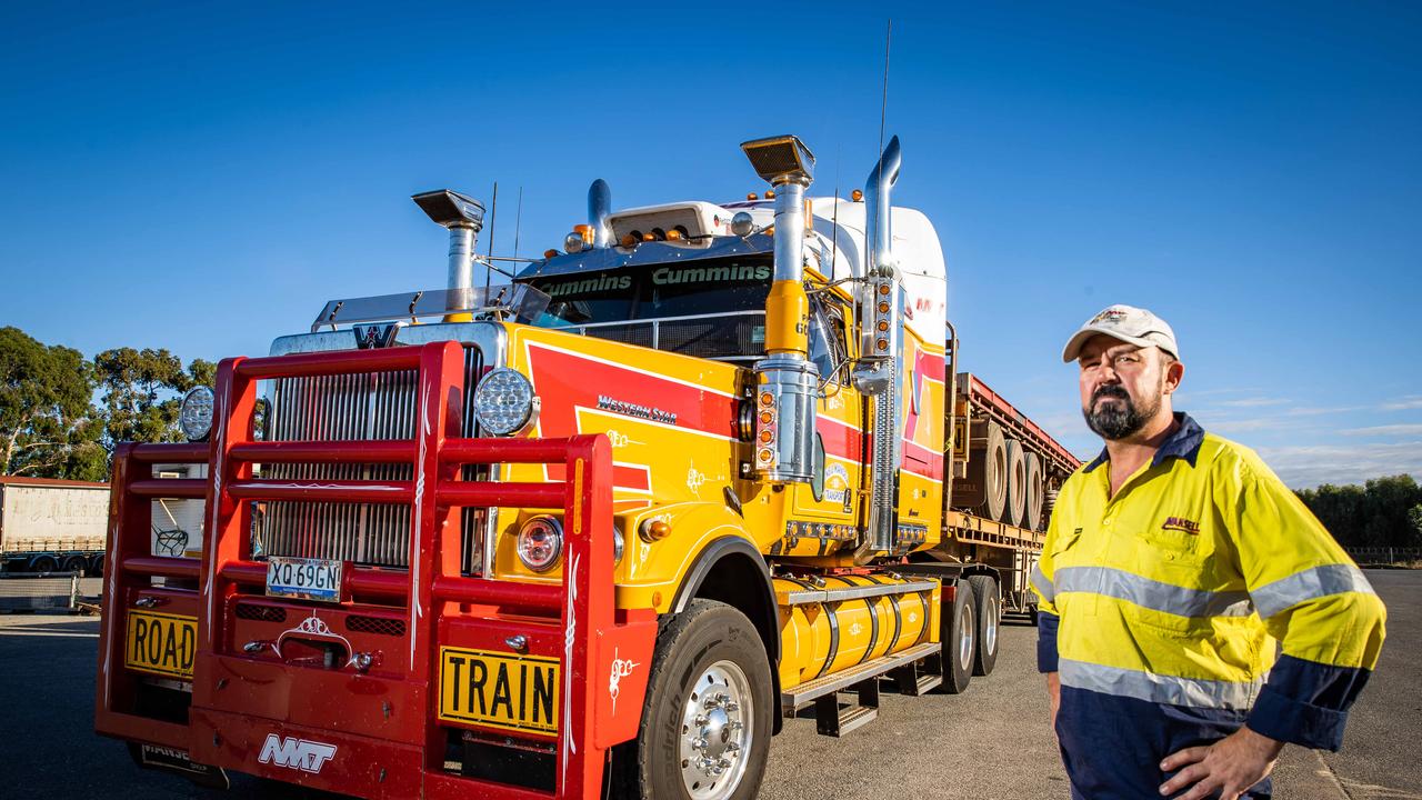 Truck driver Darren Nicholas who works for Neil Mansell Transport. Picture: Tom Huntley