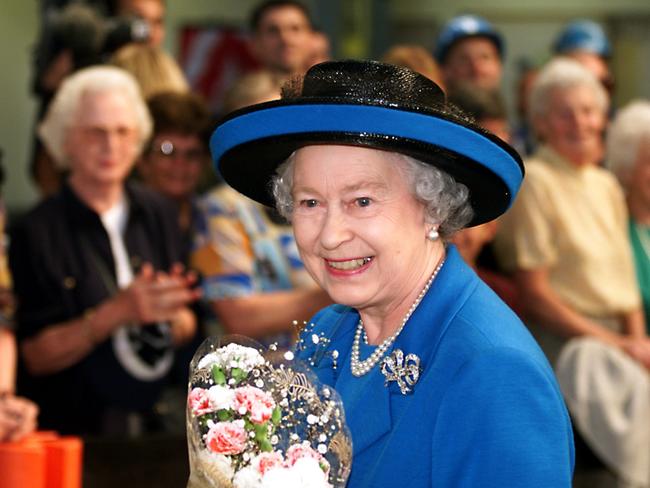 Queen Elizabeth II during a visit to Hobart in 2000.