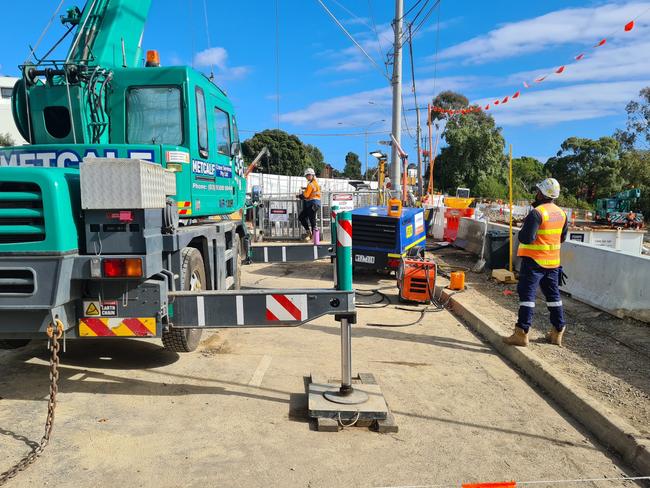 North East Link construction photos. Picture: Supplied