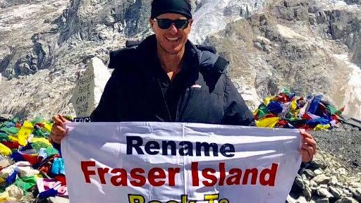 Luke Bradnam at Everest Base Camp — the keen mountaineer said he was considering trying to summit Mt Everest after his Triple M show was discontinued.