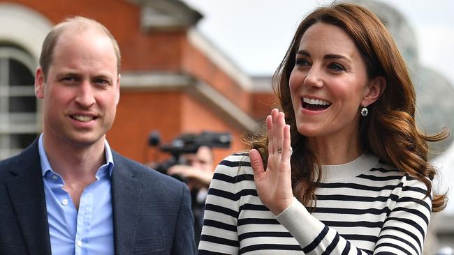 So long ‘Waity Katie’. The Duchess of Cambridge, pictured alongside husband Prince William, has suddenly blossomed into a worthy royal. Picture: Ben Stansall/AFP