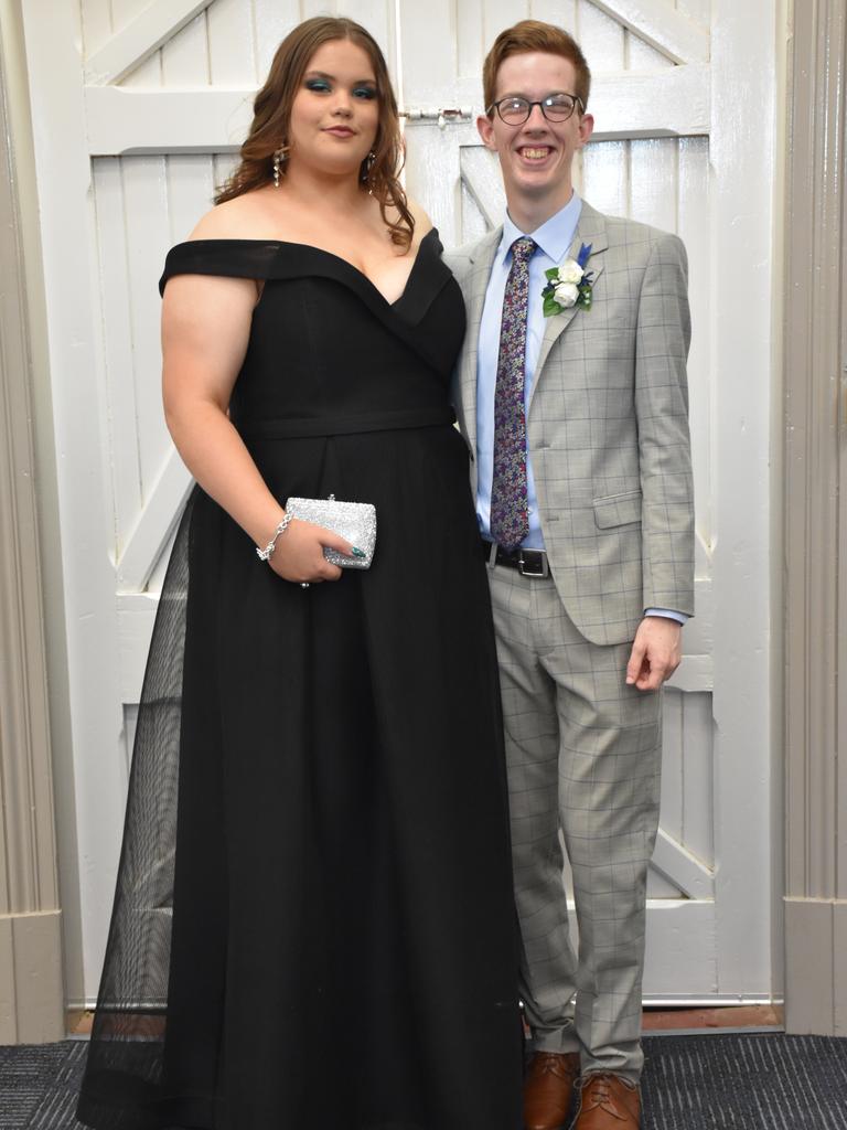 School leader Lauren Mann and Jack McLucas at the Assumption College formal.