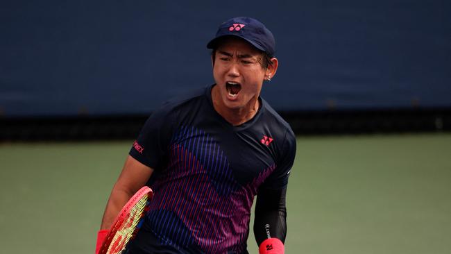 Nishioka is returning home after the incident. (Photo by Kena Betancur / AFP)