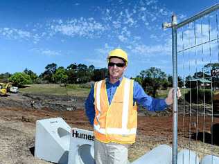 Lismore City Council Co-ordinator of Environmental Strategies Nick Stephens at the Slaters Creek Stormwater Treatment Wetland site in North Lismore. Picture: Cathy Adams