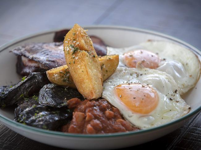 Park Beach Cafe’s Park Plate is a popular lunch and brekkie option. Picture: Chris Kidd