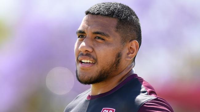 Moeaki Fotuaika will make his State of Origin debut for Queensland. Picture: Getty Images