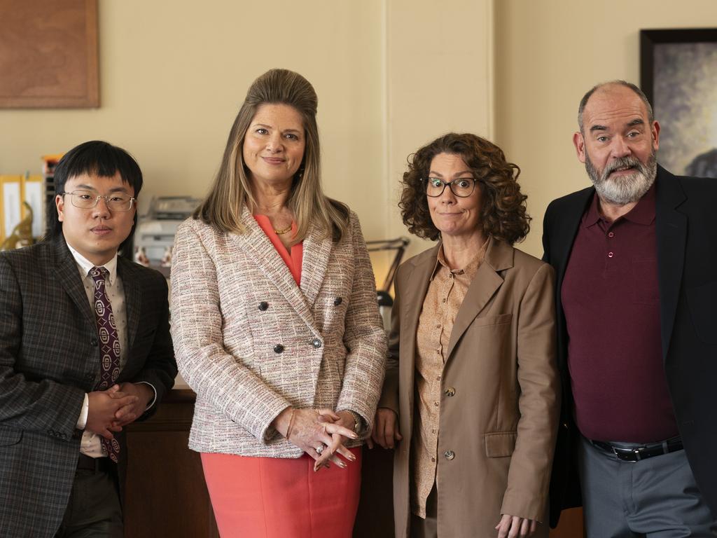 Aaron Chen, Julia Zemiro, Kitty Flanagan and Marty Sheargold in Season 3 of Fisk.