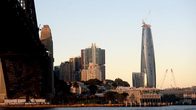 James Packer’s “dream”: the Sydney casino under construction. Picture: Jeremy Piper