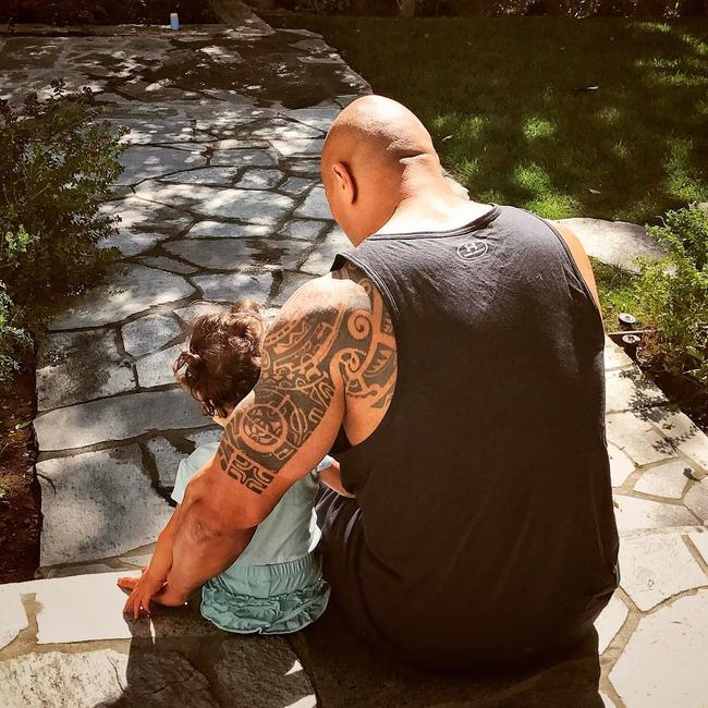 Dwayne ‘The Rock’ Johnson shares a sweet father daughter moment ... “There are mornings in life where there are no words.. this is not one of those mornings. Jazzy, let daddy tell you his goals. By 5, you’ll be looking people in the eye when you firmly shake their hand. By 8, you’ll know how to fish, drive daddy’s pick up truck and do cardio. And by 10, you’ll be able to directly say to people, “Great job, I like it a lot, but let’s see how we can make it better”. Helluva plan right sweetheart? Buh! *she points to the ground at a bug. It was a good talk. #DaddyDaughterMoments #TeachEmYoung #PickUpTrucks #AndBuh” Picture: @therock/Instagram