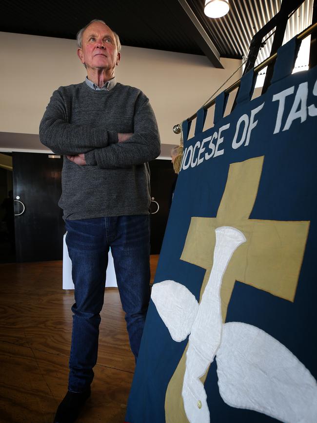 Ron Sonners, of Hamilton, at the Anglican Church synod at Riverside. Picture: CHRIS KIDD