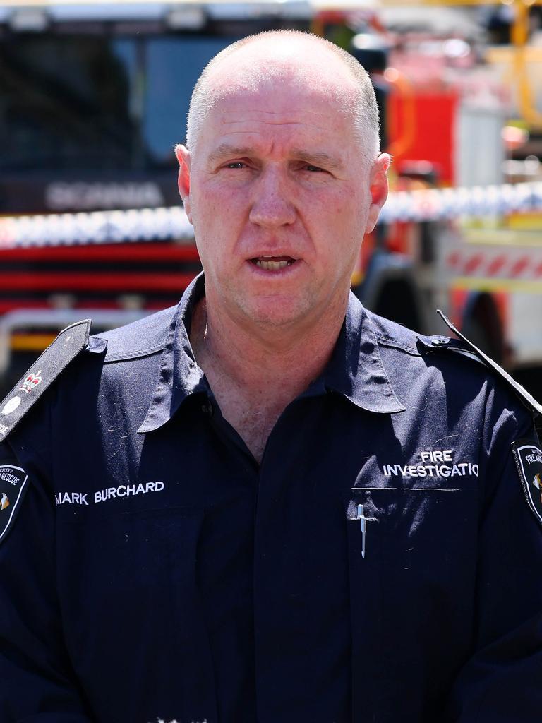 Mark Burchard of Queensland Fire Service. Picture: NewsWire/Tertius Pickard