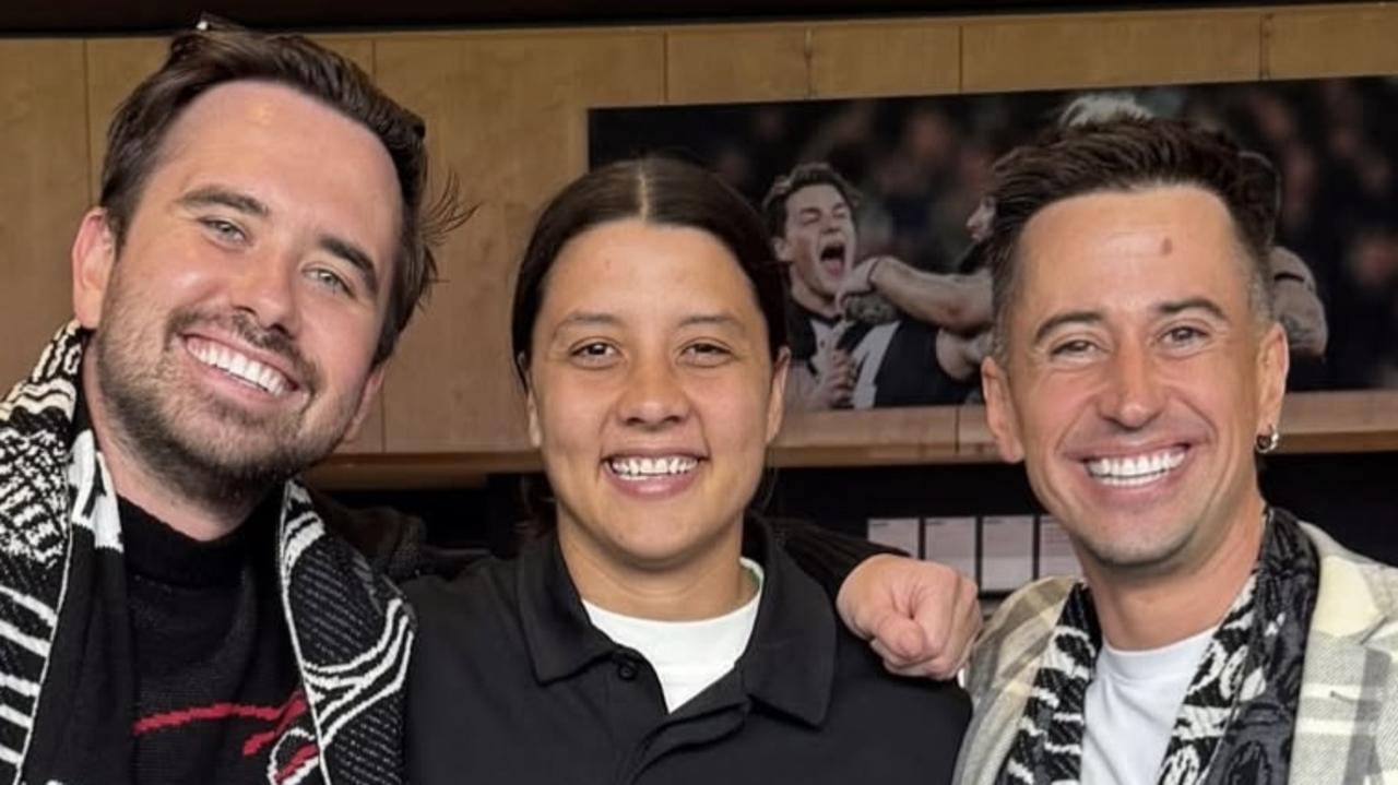 Sam Kerr makes surprise appearance at Collingwood game