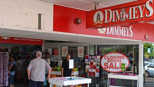 Dimmeys will close four Victorian stores.