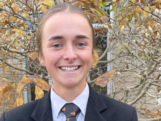 Yarra Valley Grammar year 12 student Keeley Marx. Picture: Kiel Egging