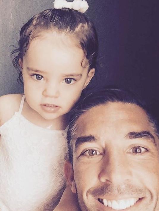 An Instagram post of Braith with his Aleeia.