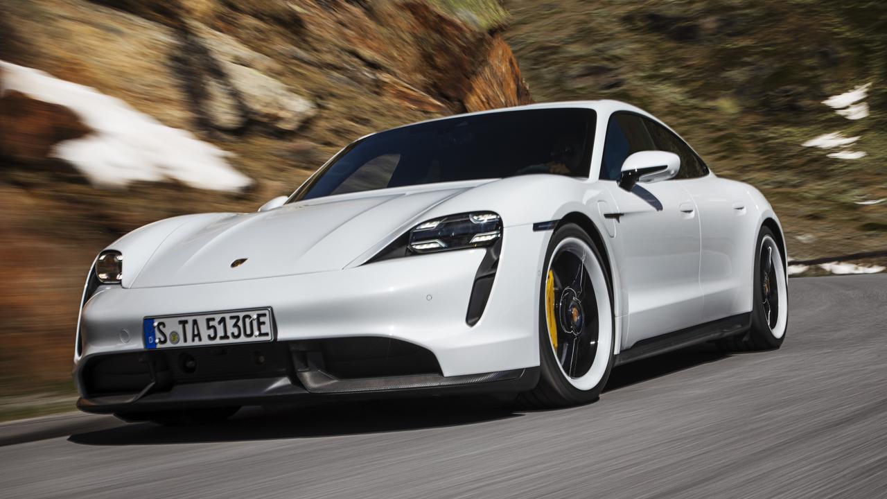 The Porsche Taycan is the brand’s first electric car.