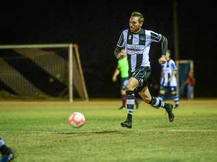 ONE-SIDED: Joshua Watson runs the ball forward for Bingera. Picture: Brian Cassidy