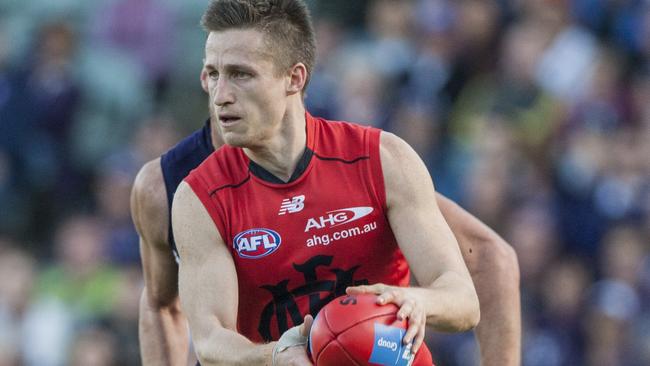 Former Melbourne co-captain Jack Grimes will oversee Warrandyte’s pre-season. AAP Image/Tony McDonough)