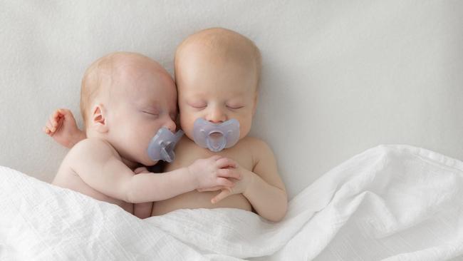 Liam and Owen Oest are helping mend their parents’ broken hearts after the loss of the siblings. Picture: Sapphire Photography