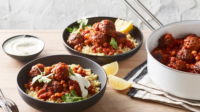 Moroccan meatballs with chickpeas – yum!