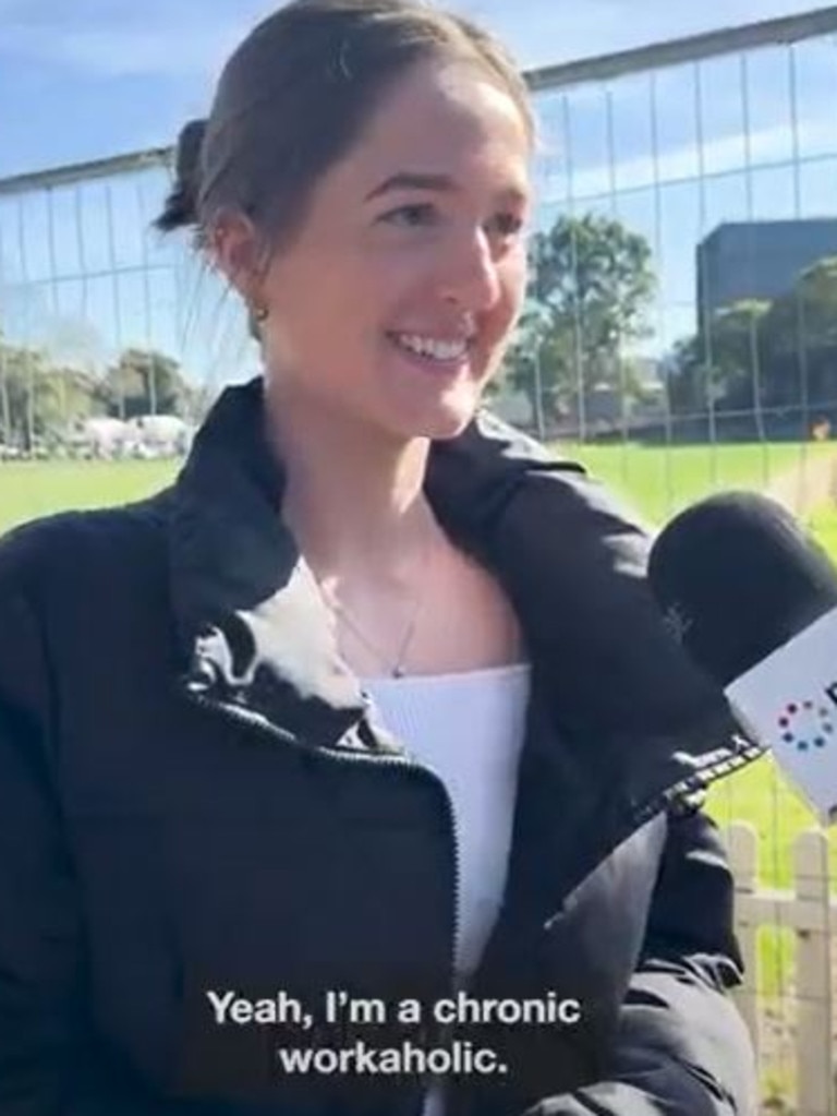 One Gen Zer said she was a ‘workaholic’. Picture: news.com.au