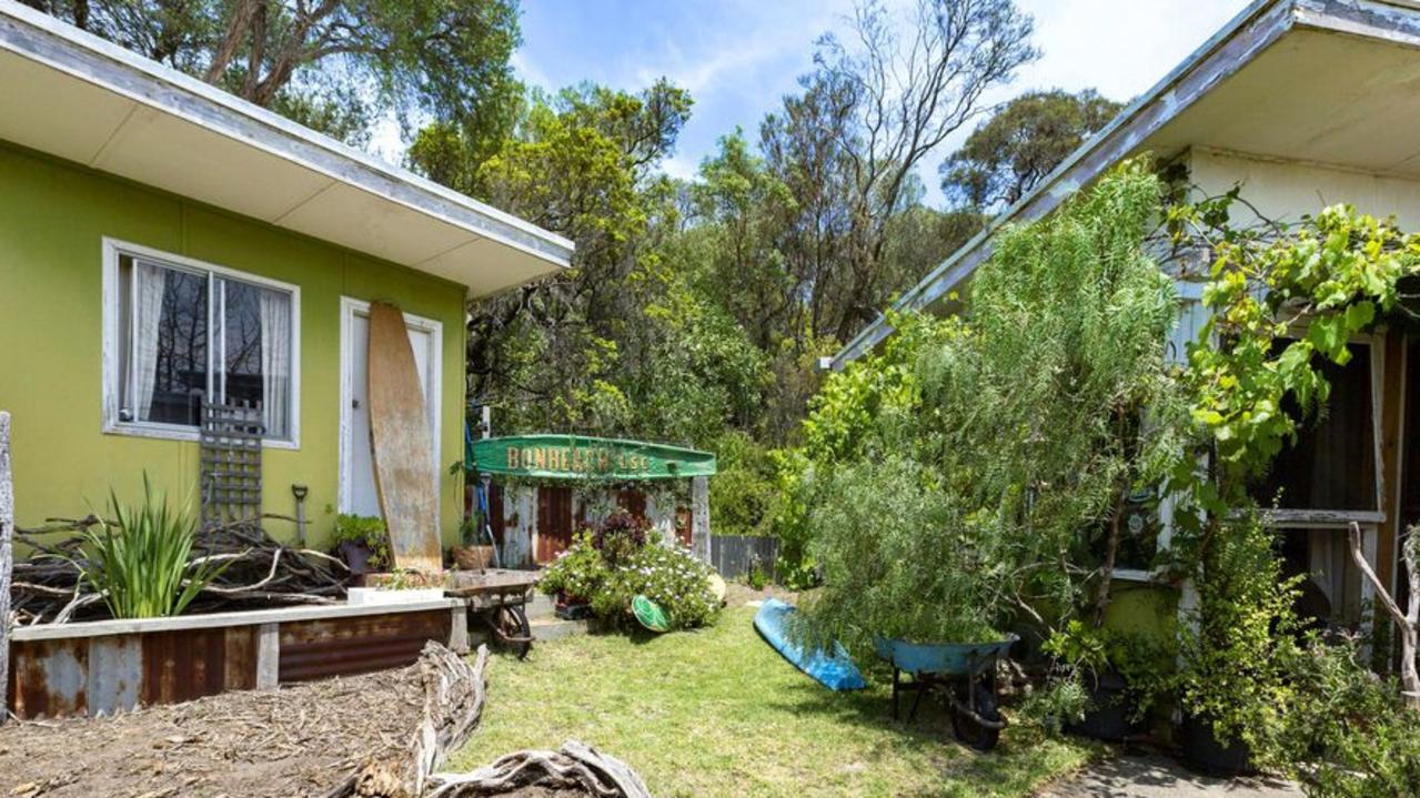 The 1223sq m Blairgowrie property features an “incredibly original” 1950s fibro shack.