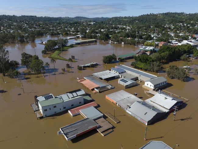 Lismore suffered devastating flooding twice in a month. Picture: Brendan Beirne