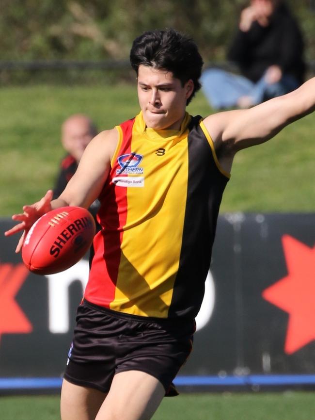 Josh Lai was spotted playing local footy for Cheltenham.