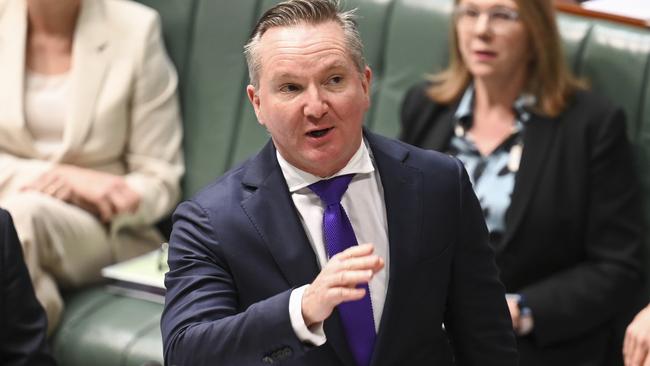 Federal Energy Minister Chris Bowen during Question Time at Parliament House in Canberra. Picture: Martin Ollman/NCA NewsWire