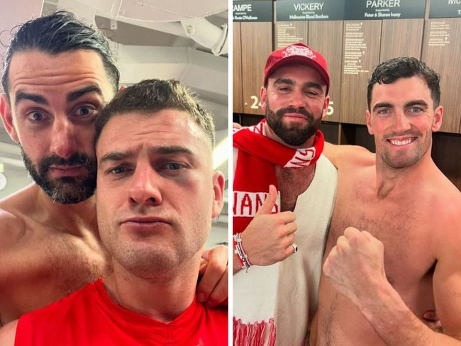 More photos from Grundy’s post in the Swans rooms. Photos: Instagram