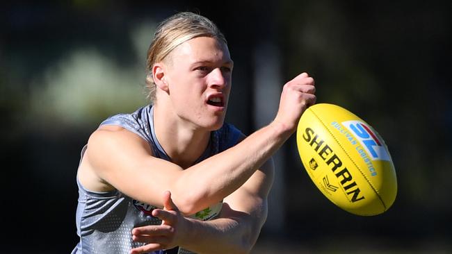 Hayden Young has made an impressive start to his Fremantle career.