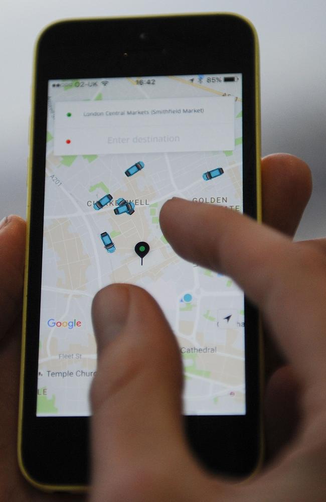 Uber could be a solution to your commuting worries. Picture: AFP/ Daniel Sorabji