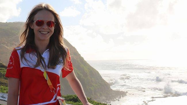 As part of her role she followed the Queens Baton Relay around Australia. Picture: Supplied. 